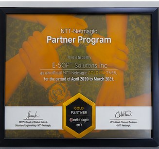 NTT-Netmagic Gold Partner 2020